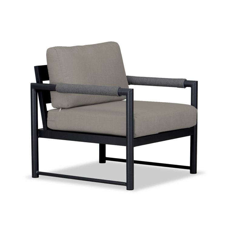 Black metal discount outdoor lounge chairs